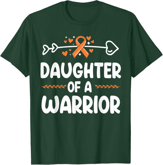 Daughter of a Warrior Shirts Kidney Cancer Awareness T-Shirt - T-Shirt | Forest