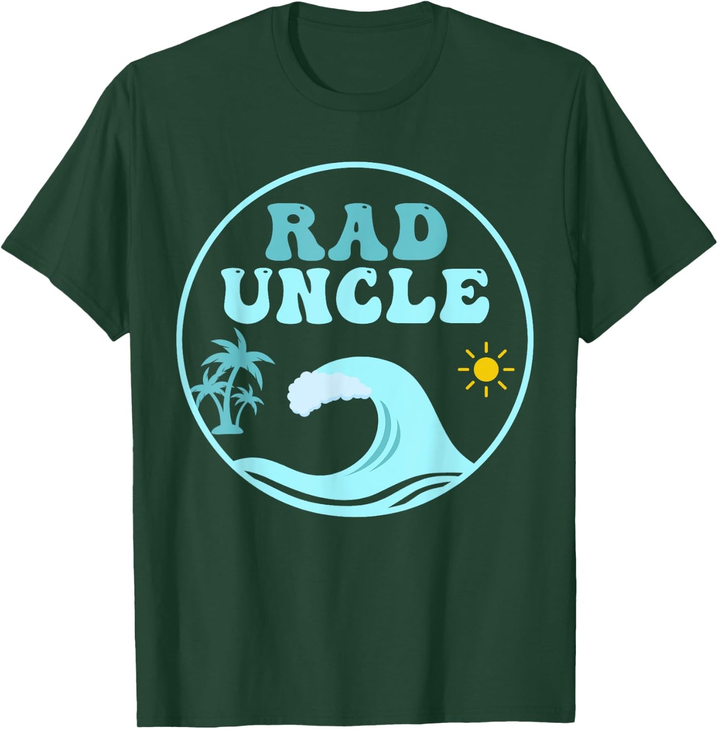 Rad Uncle The Big One 1st Birthday Surf Family Matching T-Shirt - T-Shirt | Forest