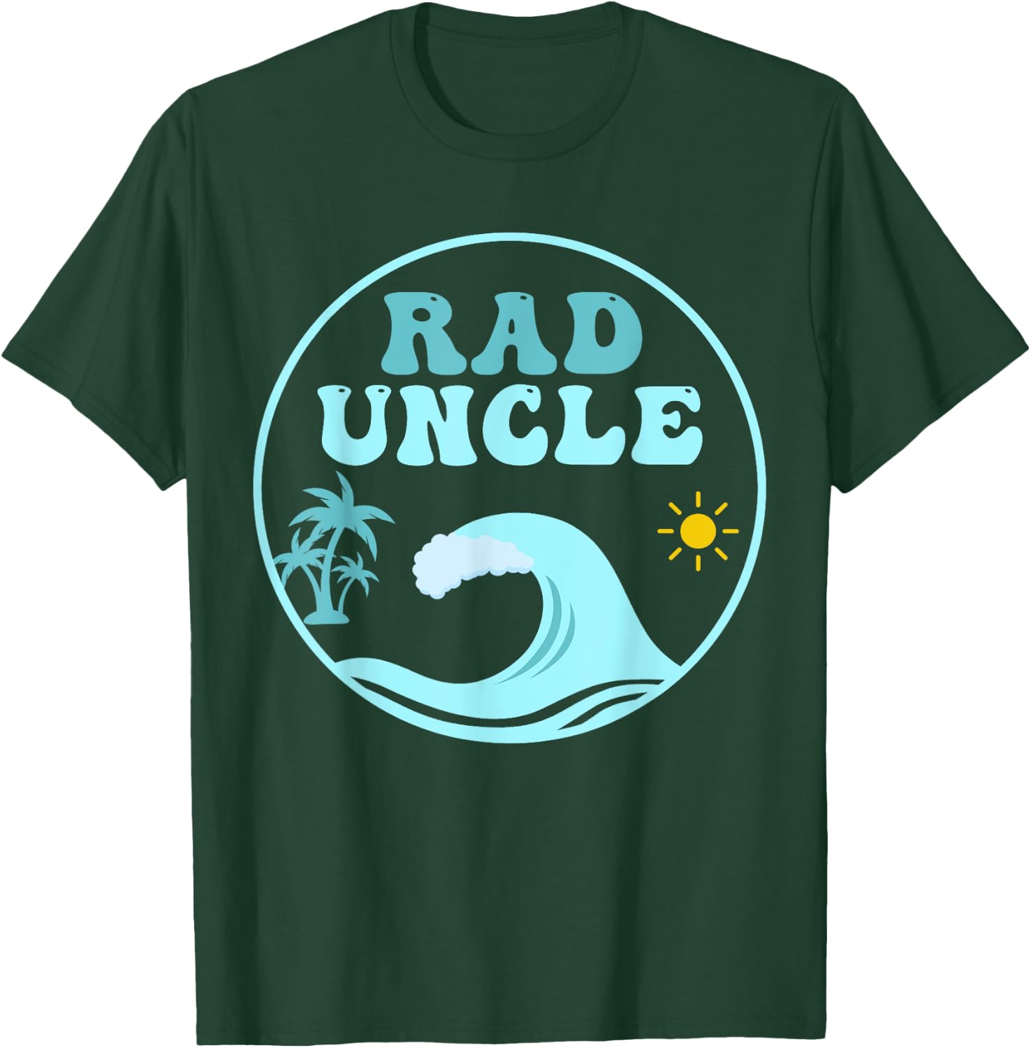 Rad Uncle The Big One 1st Birthday Surf Family Matching T-Shirt - T-Shirt | Forest