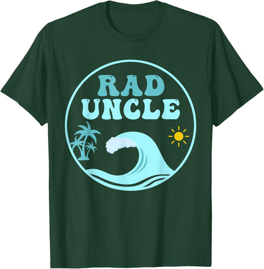 Rad Uncle The Big One 1st Birthday Surf Family Matching T-Shirt - T-Shirt | Forest