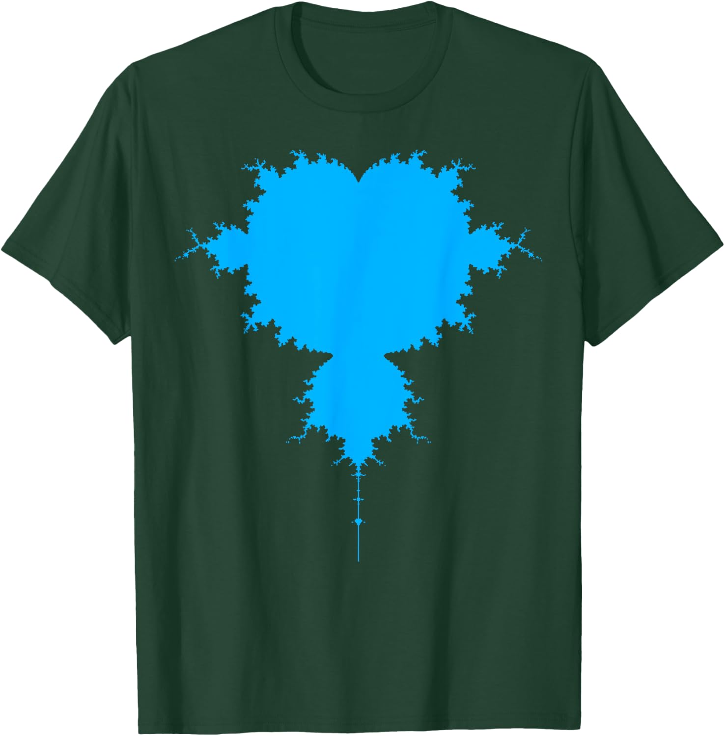 Nerdy Mandelbrot Fractal Chaos Physics Math Teacher Gift T-Shirt - T-Shirt | Forest