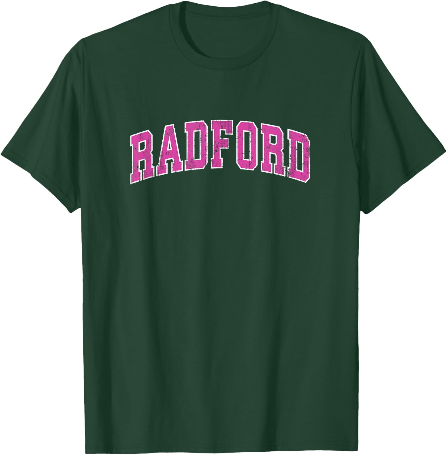 Radford Virginia VA Vintage Sports Design Pink Design T-Shirt - T-Shirt | Forest