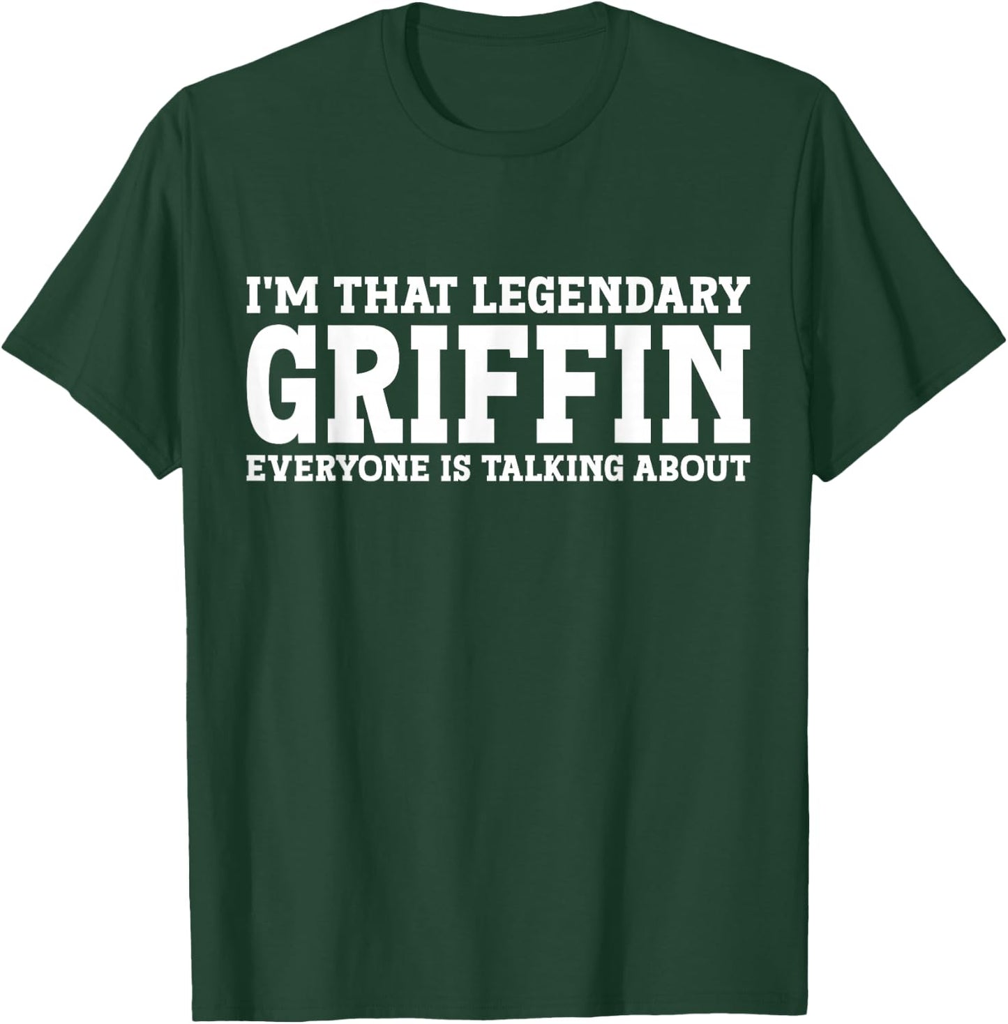 Griffin Surname Funny Team Family Last Name Griffin T-Shirt - T-Shirt | Forest