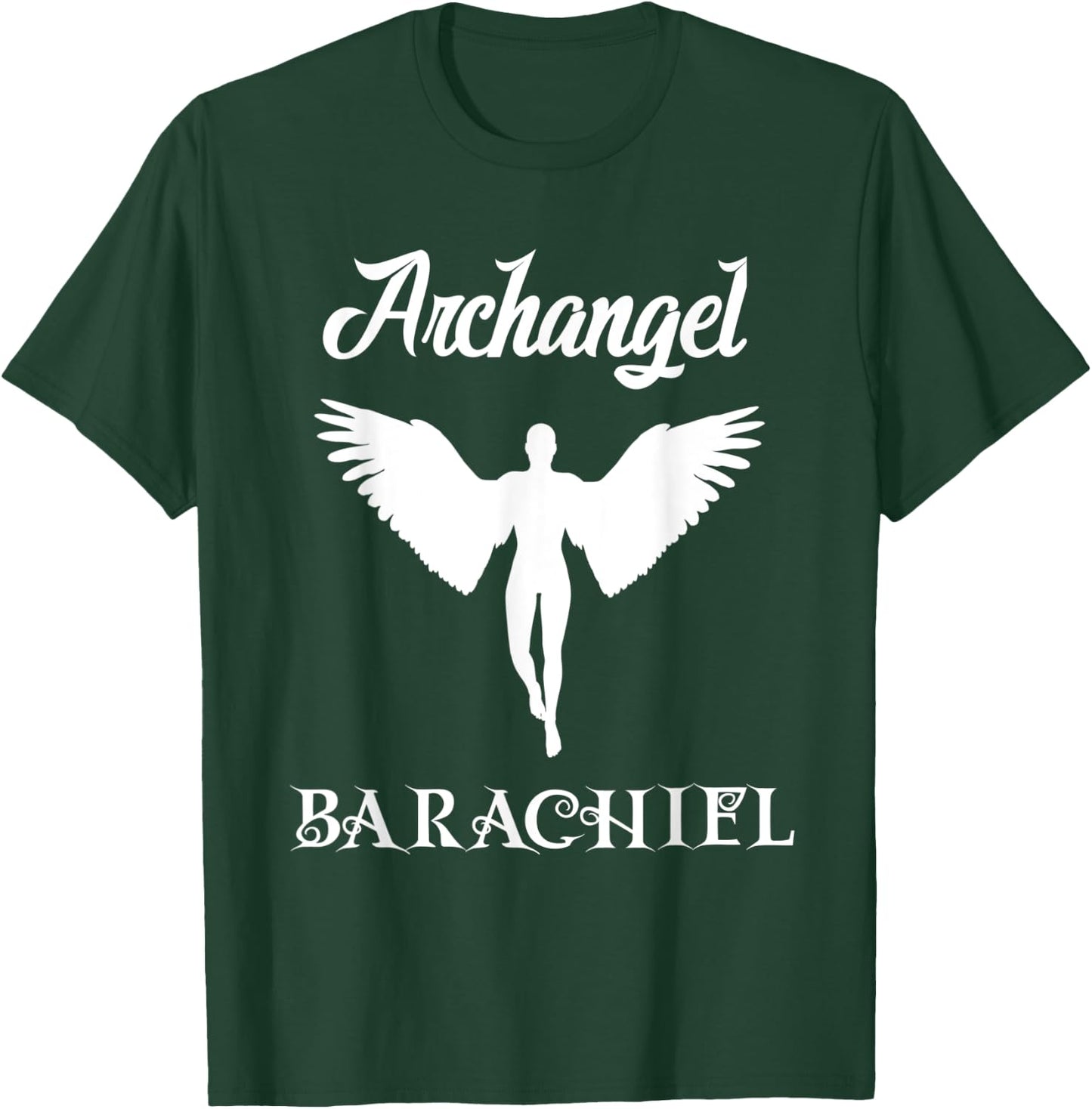 Saint Barachiel the Archangel Traditional Catholic Prayer T-Shirt - T-Shirt | Forest