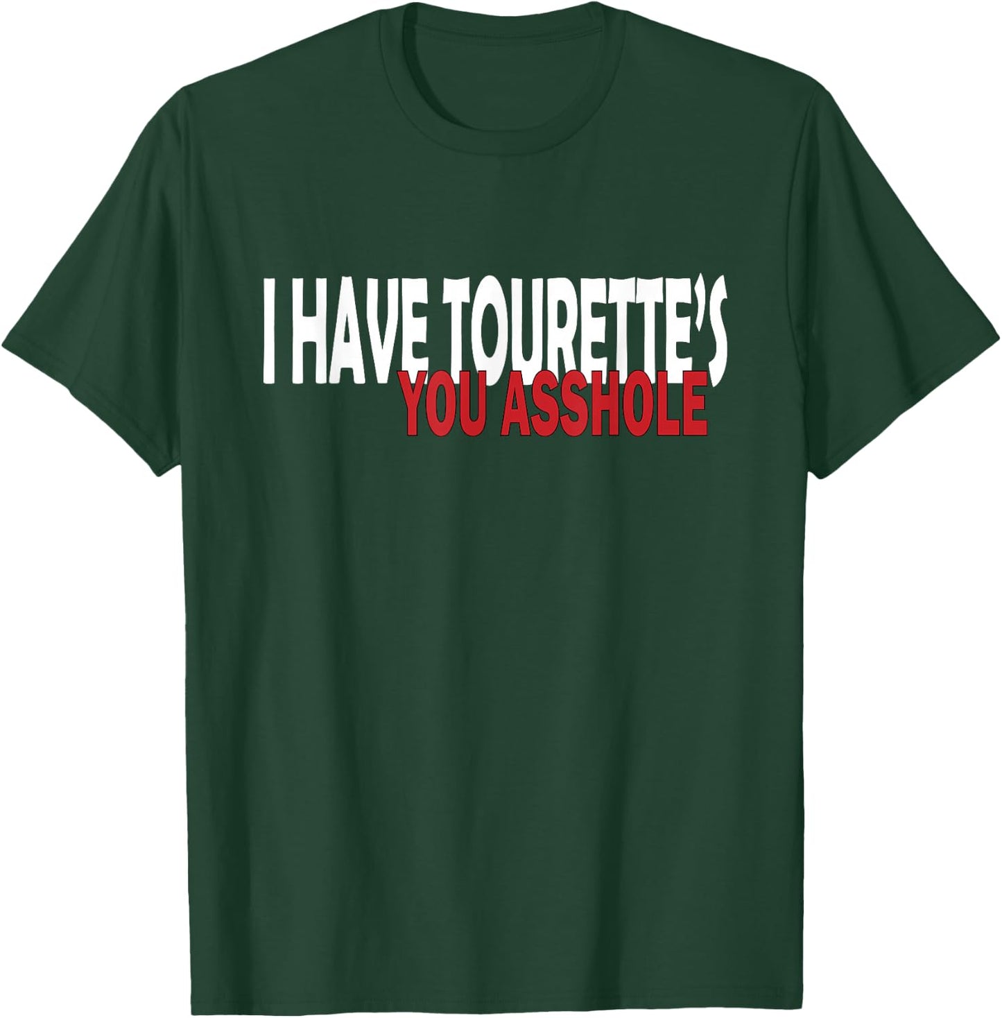 Funny Tourette Syndrome Awareness Pins and -Adults Tourette's Ribbon Tourettes Black Short Sleeve Classic Fit Small T-Shirt - T-Shirt | Forest