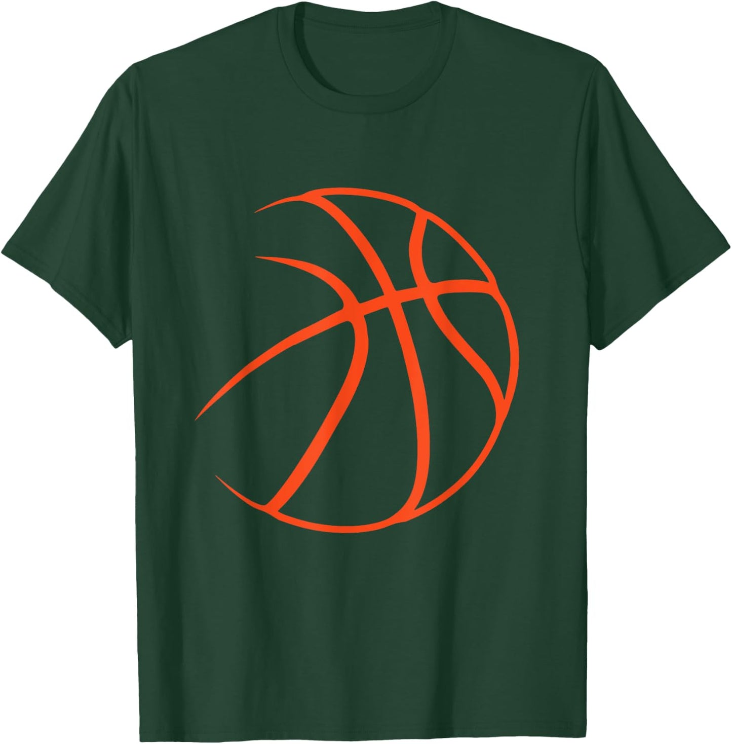 Silhouette Ball - Basketball Player Sports Lover Hoop T-Shirt - T-Shirt | Forest