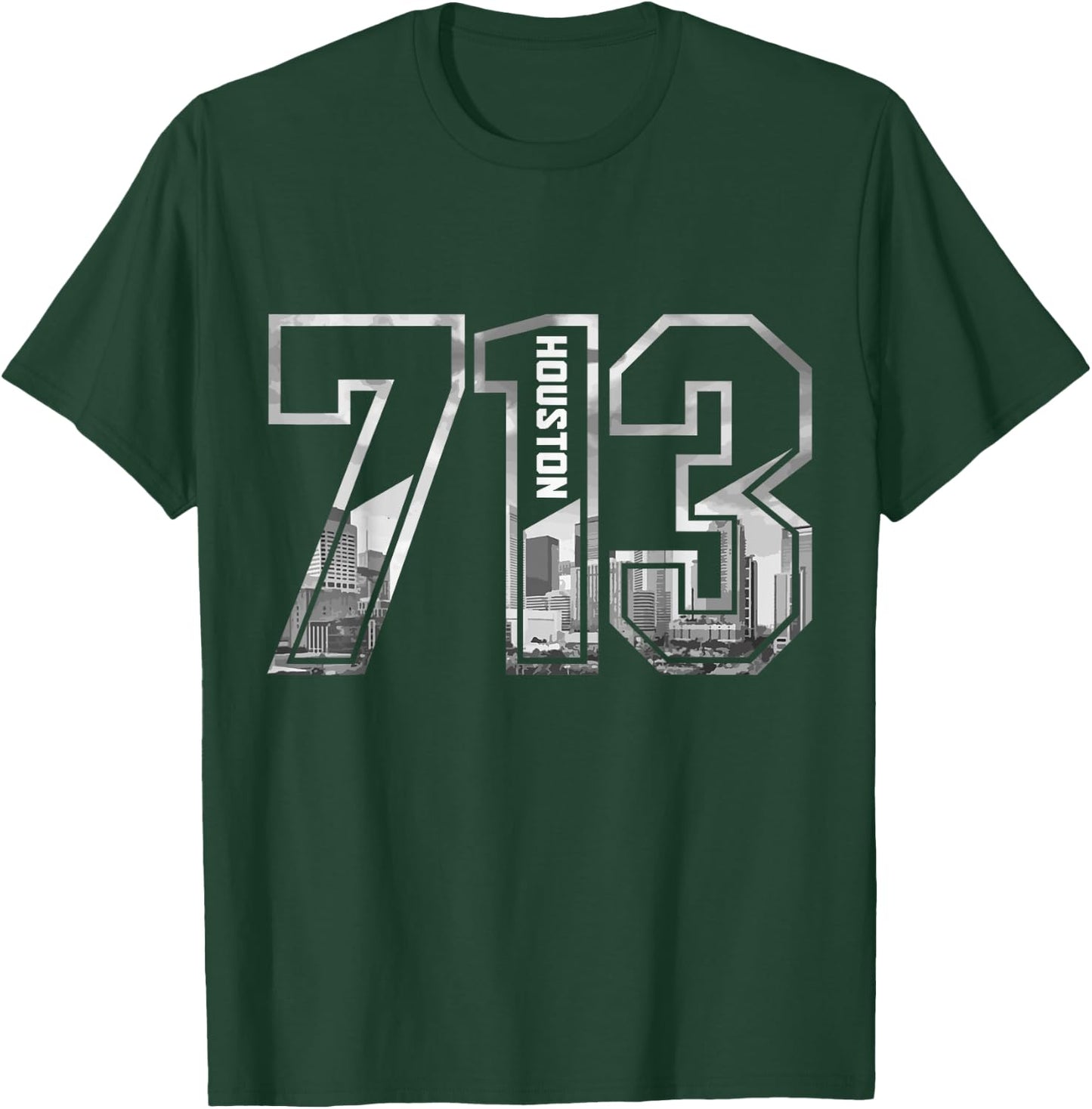 Houston Texas 713 Area Code Pride Vintage T-Shirt - T-Shirt | Forest