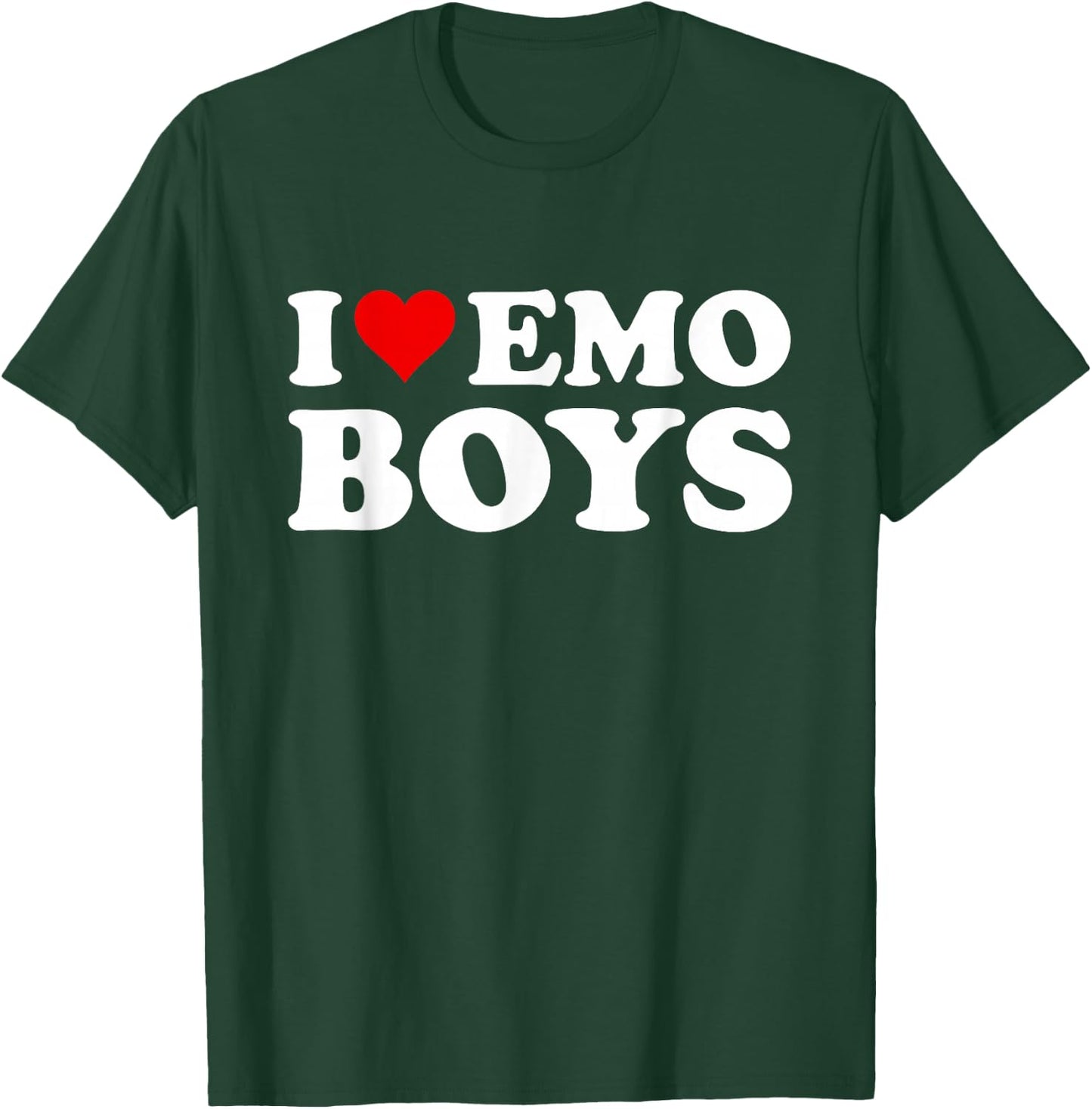 I Love Emo Boys T-Shirt - T-Shirt | Forest