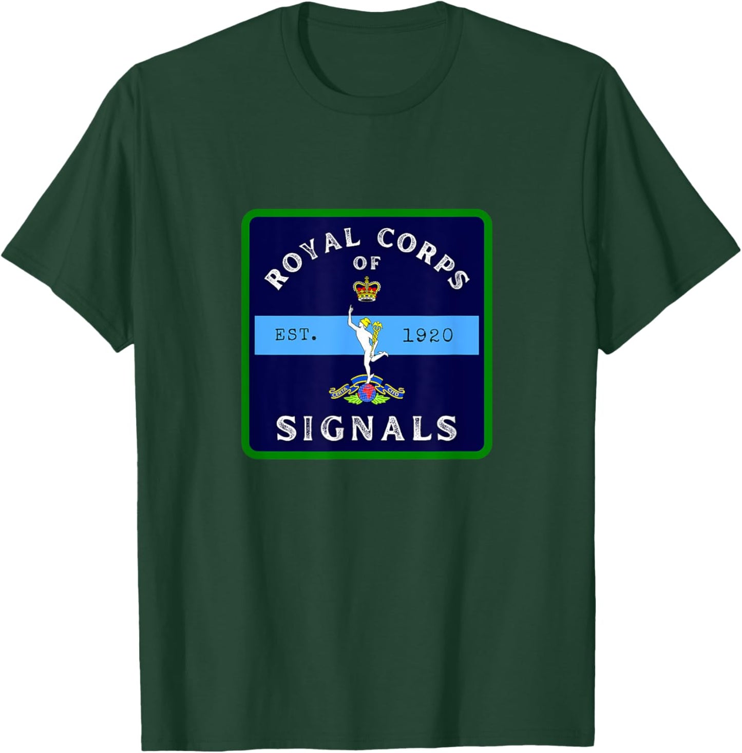 Royal Corps Of Signals. British Army Telecommunications T-Shirt - T-Shirt | Forest
