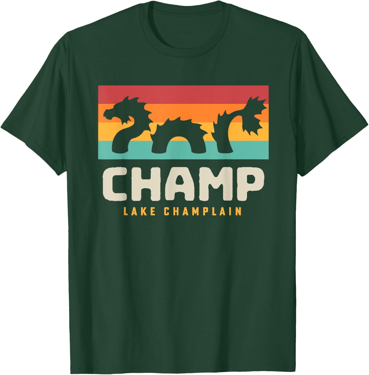 Champ Lake Champlain Monster American Folklore T-Shirt - T-Shirt | Forest