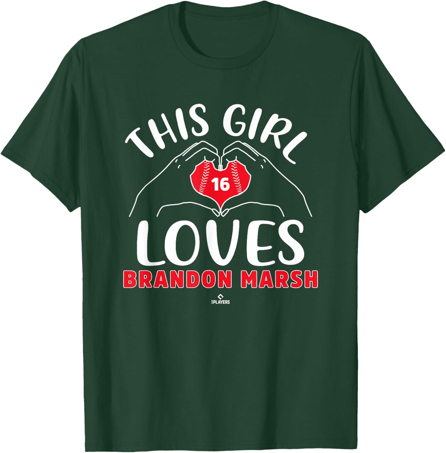 This Girl Loves Brandon Marsh Philadelphia MLBPA T-Shirt - T-Shirt | Forest