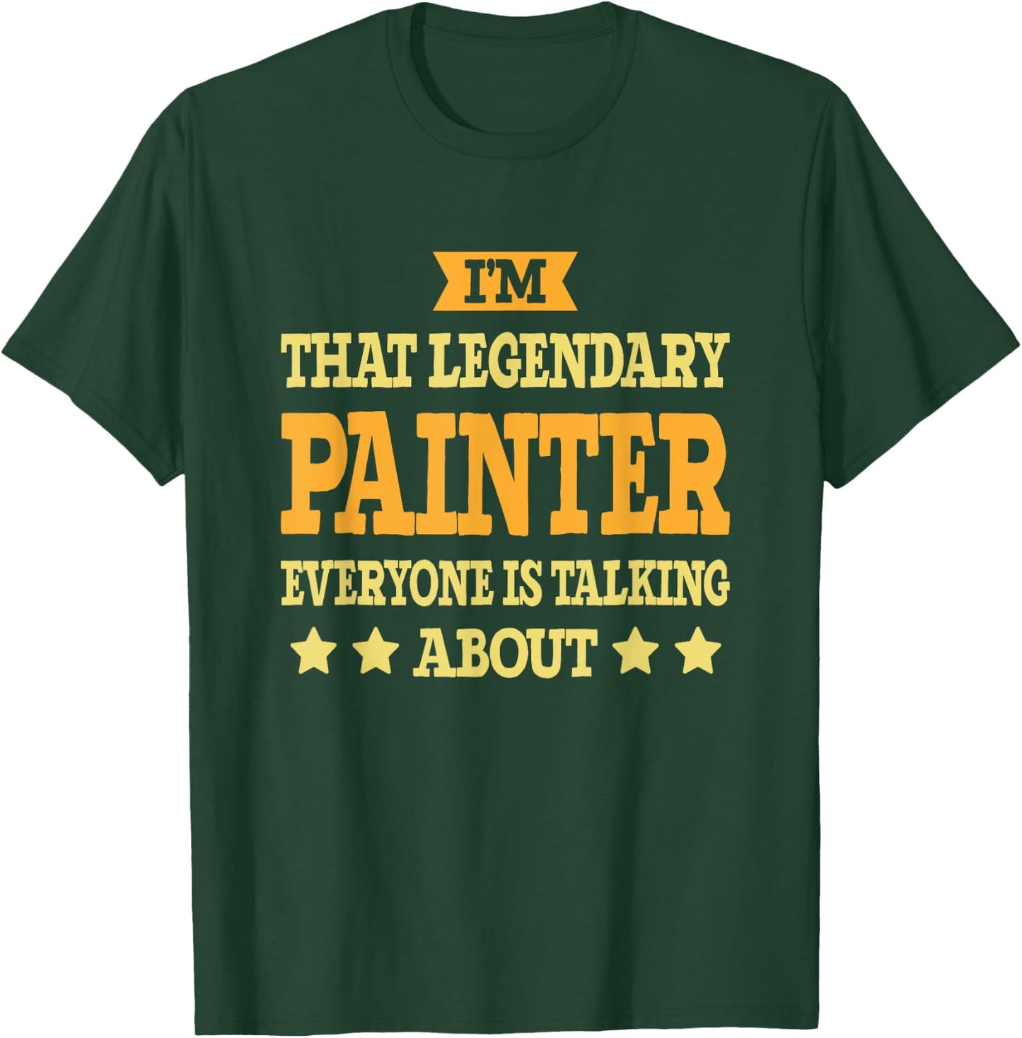 Painter Job Title Employee Funny Worker Profession Painter T-Shirt - T-Shirt | Forest