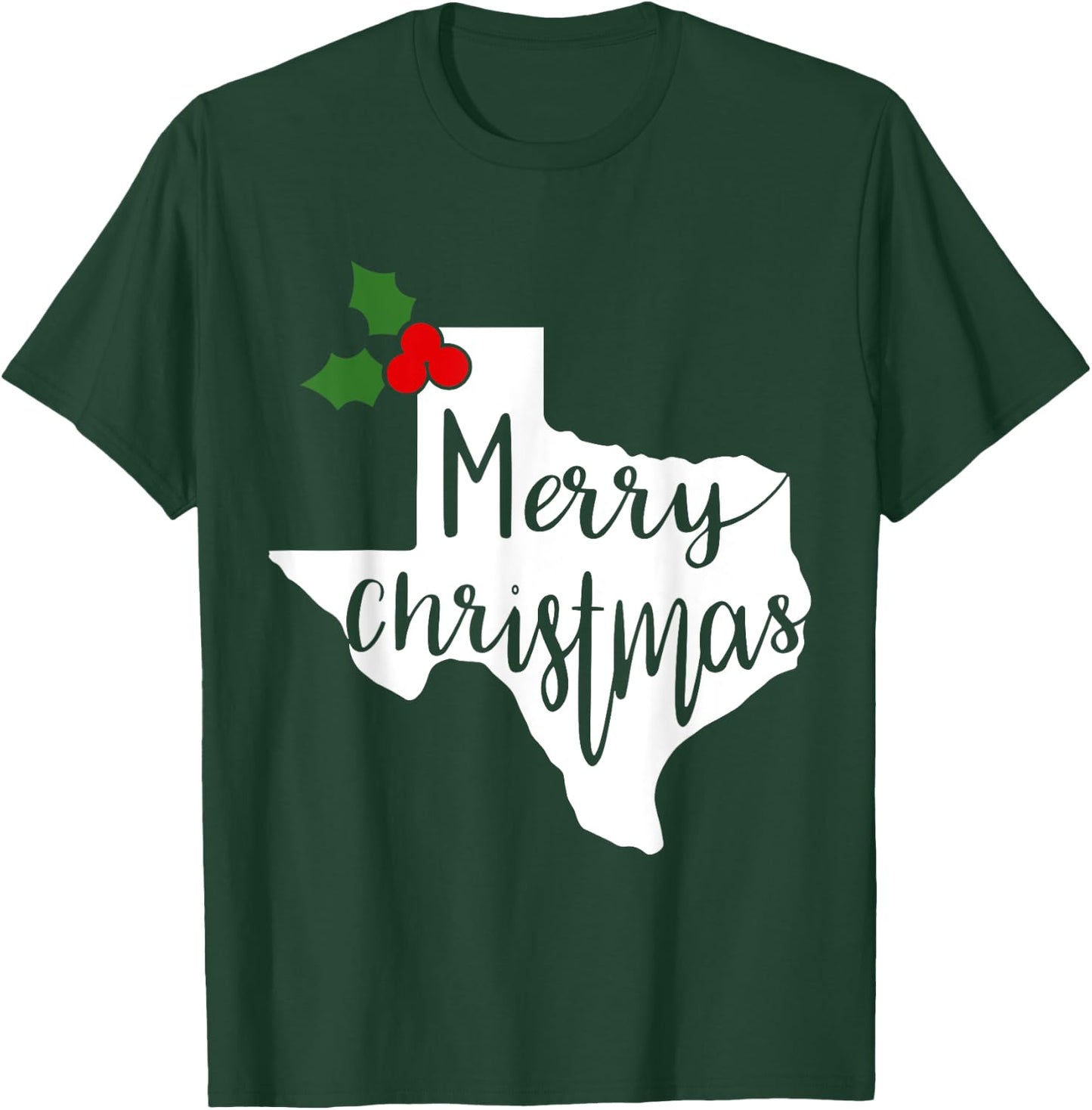 Merry Texmas Texas Christmas T-Shirt - T-Shirt | Forest