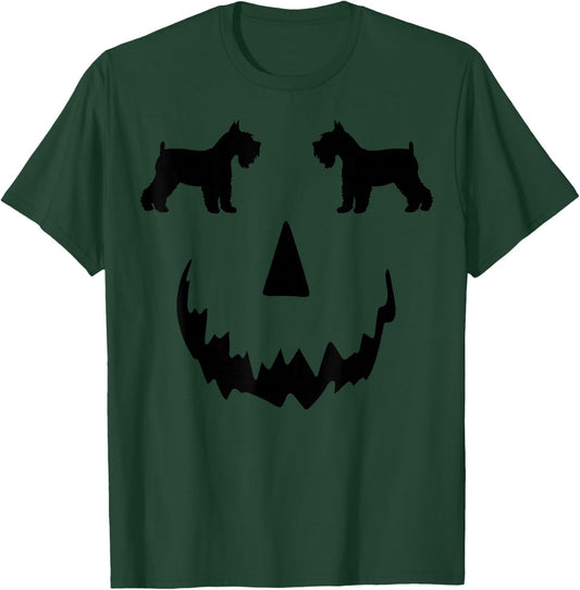pumpkin Miniature Schnauzer Dog halloween T-Shirt - T-Shirt | Forest