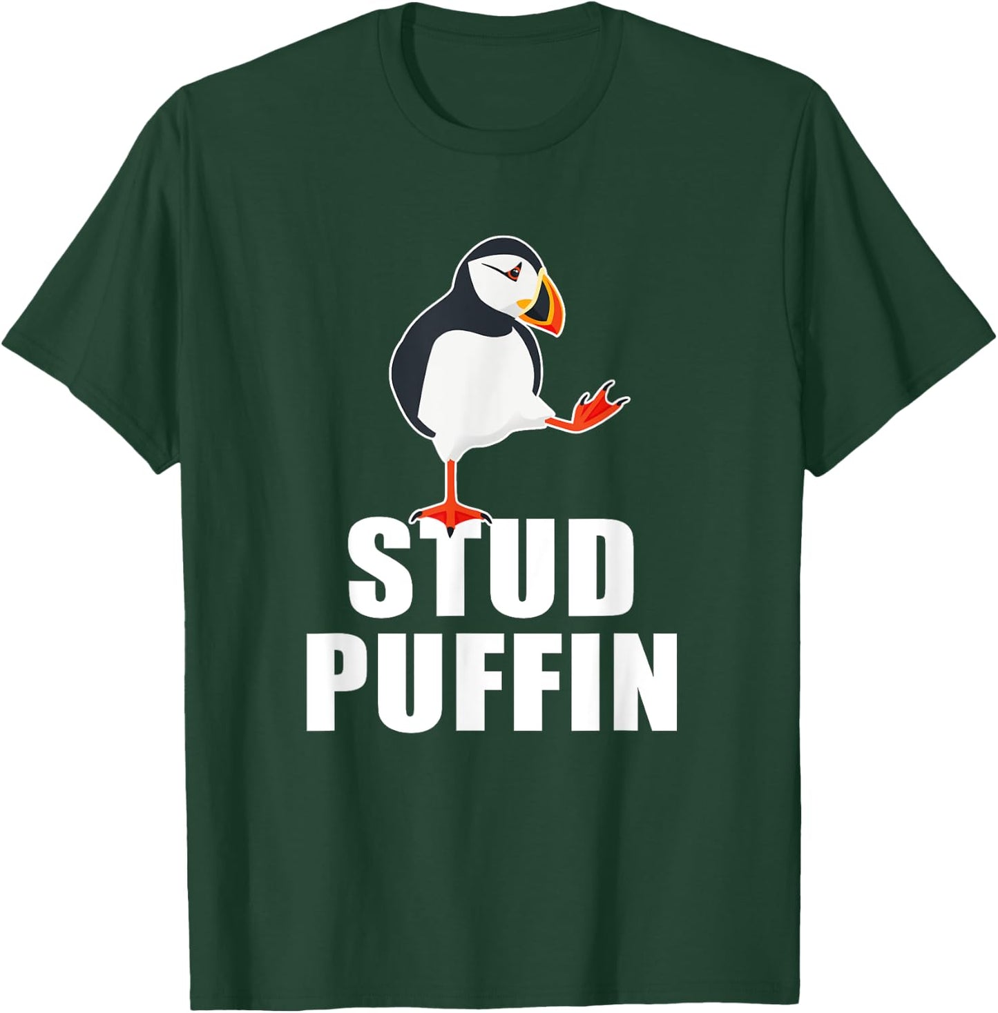 Stud Puffin Funny Seabird Puffins T-Shirt - T-Shirt | Forest