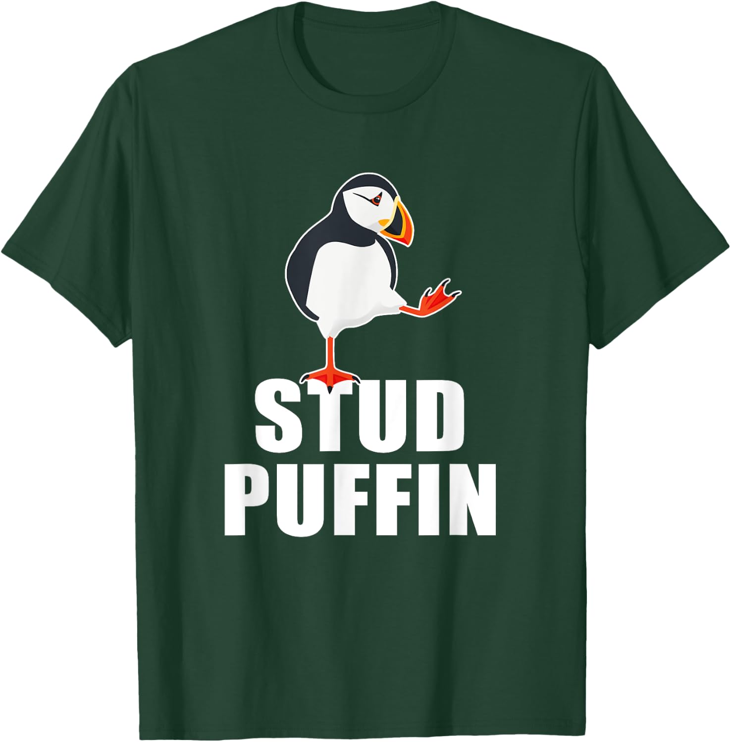 Stud Puffin Funny Seabird Puffins T-Shirt - T-Shirt | Forest