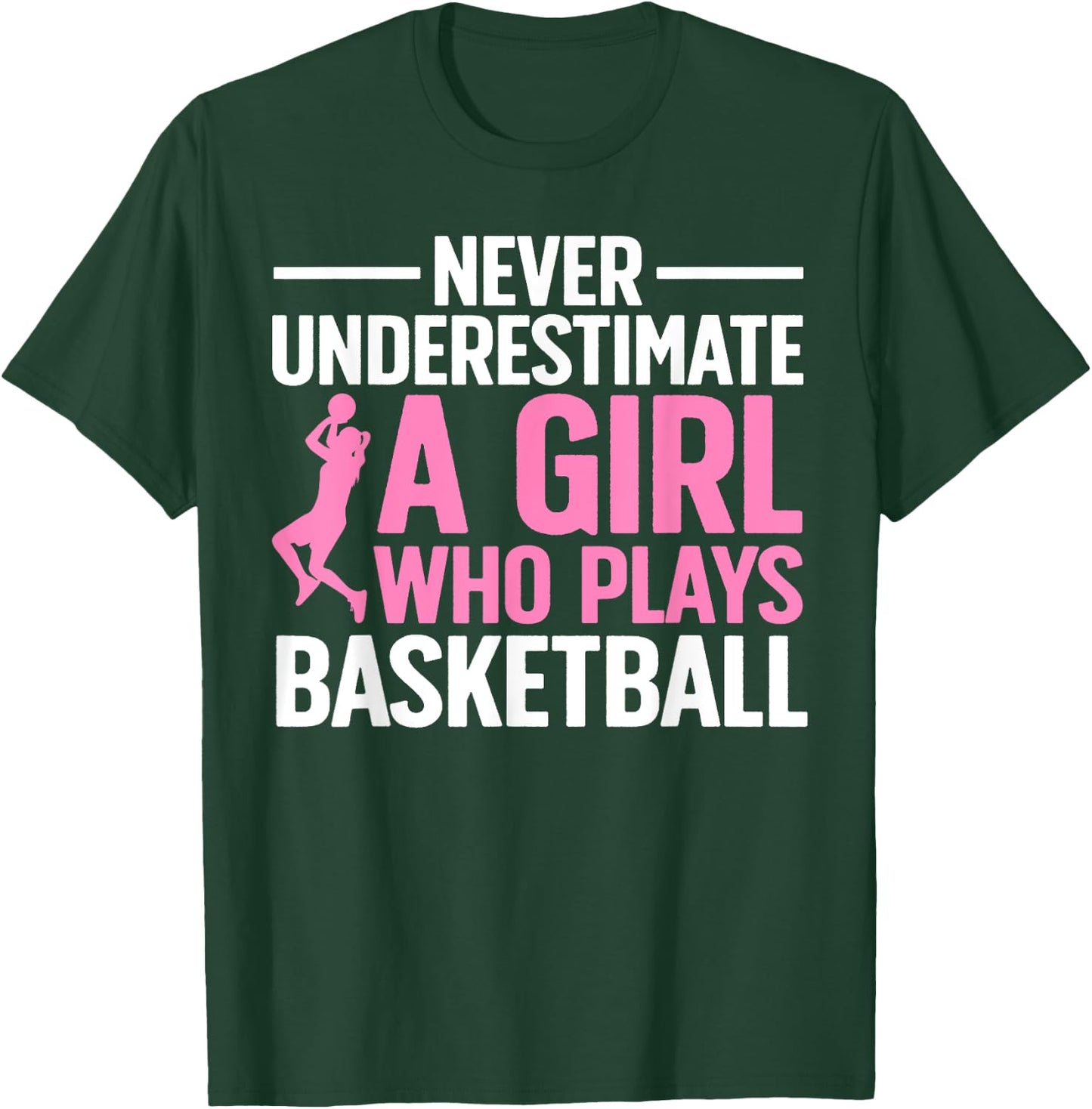 Funny Basketball Art For Girls Youth Teens Basketball Player T-Shirt - T-Shirt | Forest