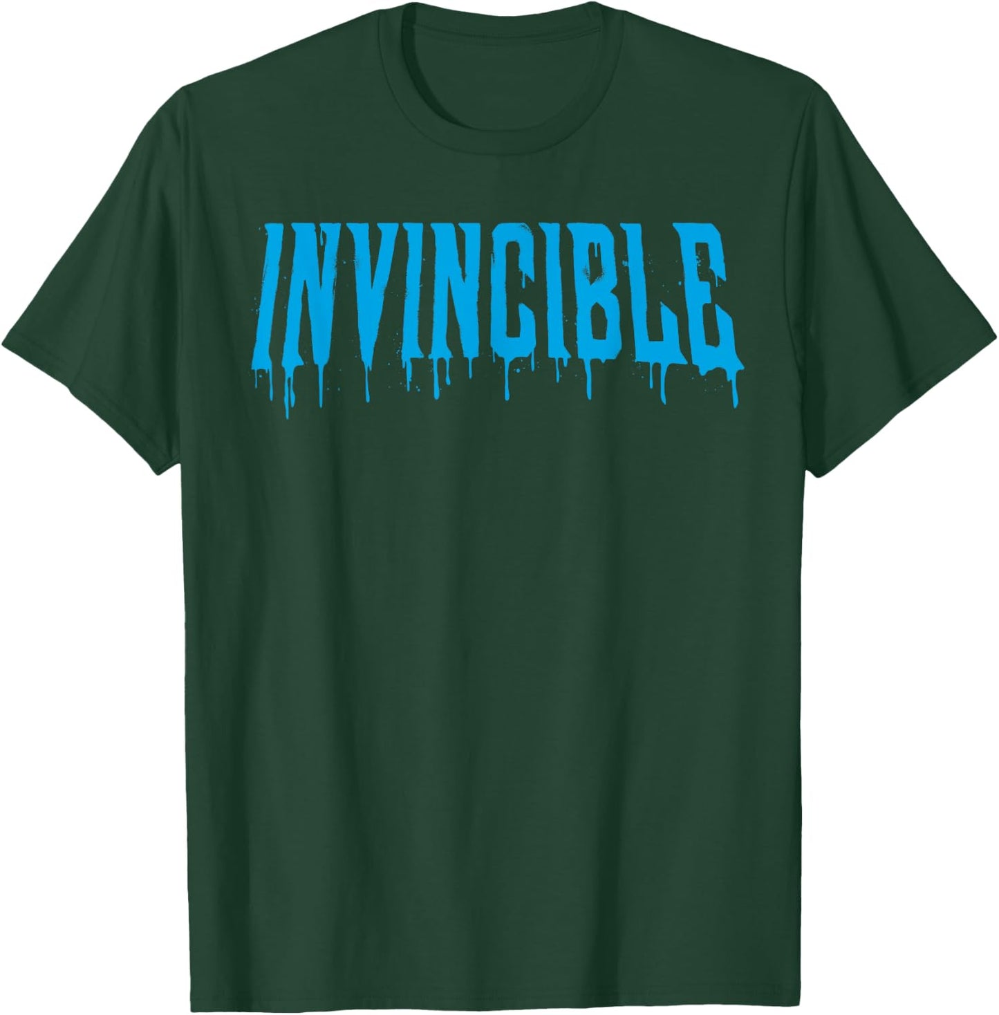 Invincible - Paint Drip Logo T-Shirt - T-Shirt | Forest