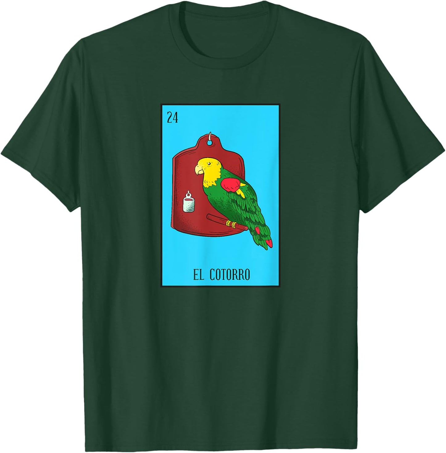 Mexican Lottery El Cotorro The Parrot Game of Mexico T-Shirt - T-Shirt | Forest