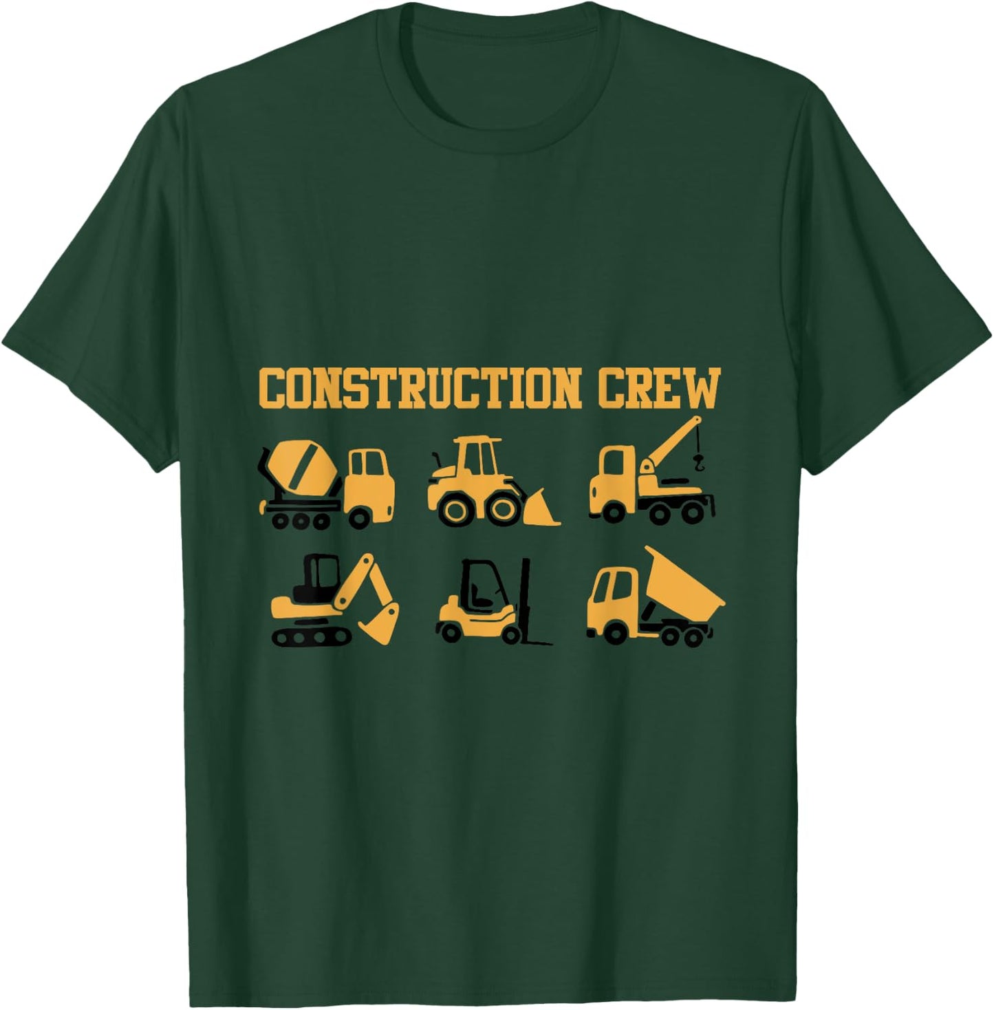 Construction Crew Concrete Worker Costume Concrete Fans T-Shirt - T-Shirt | Forest