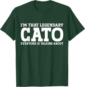 Cato Surname Funny Team Family Last Name Cato T-Shirt - T-Shirt | Forest