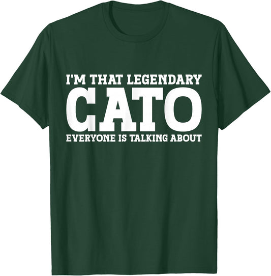 Cato Surname Funny Team Family Last Name Cato T-Shirt - T-Shirt | Forest