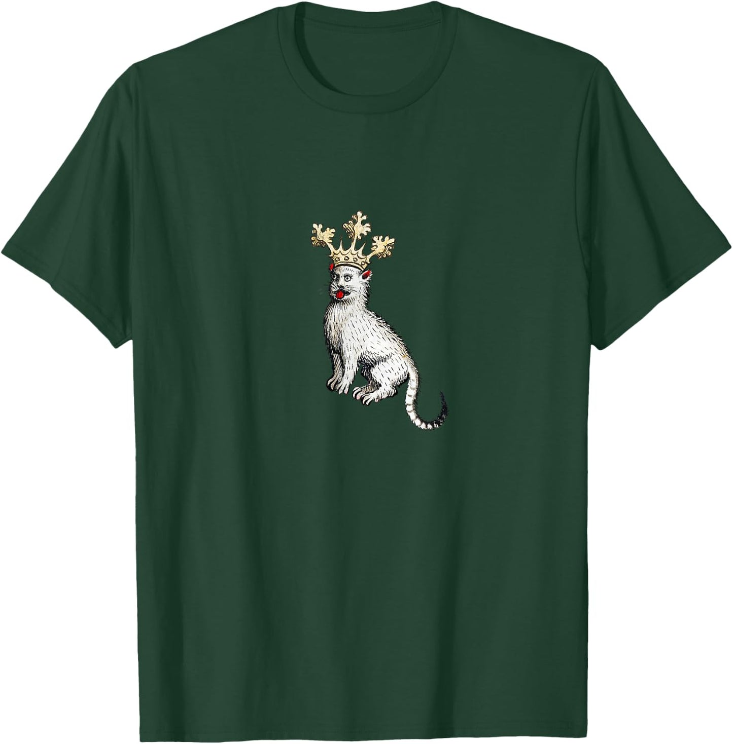 Weird Medieval Cat King T-Shirt - T-Shirt | Forest