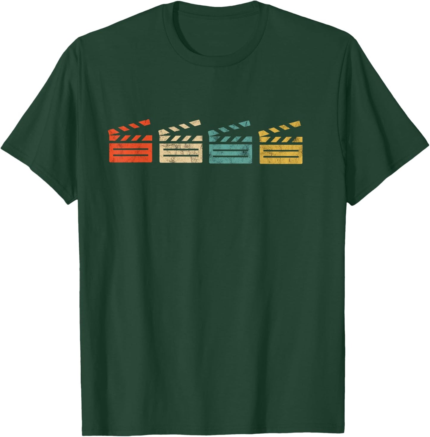 Filmmaker Retro Clapboard Cinematographer Filmmaking T-Shirt - T-Shirt | Forest