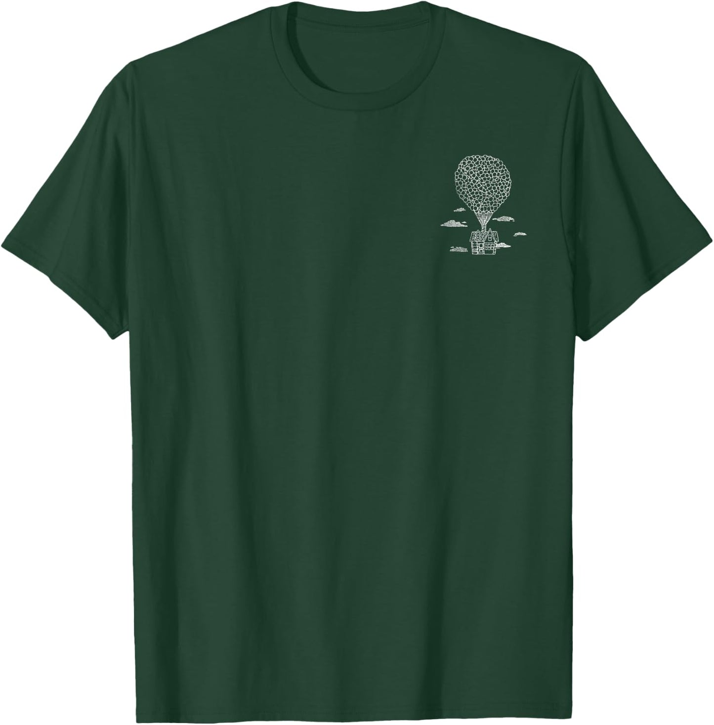Disney Pixar Up Balloon Adventure Sketch Front & Back T-Shirt - T-Shirt | Forest
