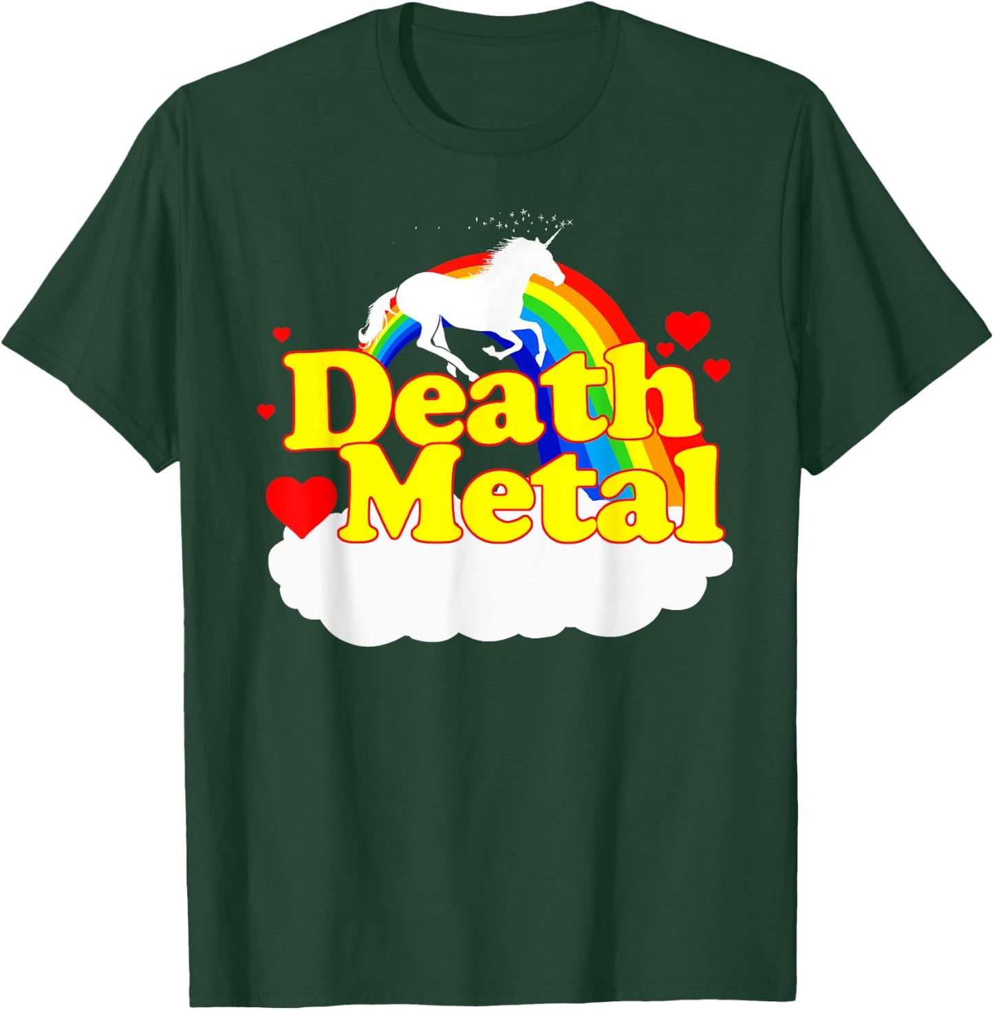 Death Metal Unicorn T-Shirt - T-Shirt | Forest