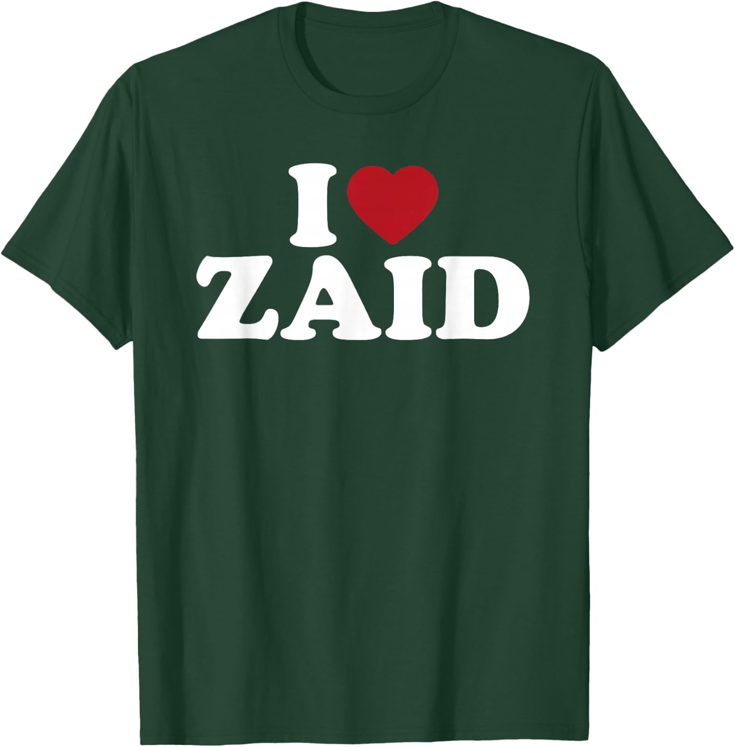I Love Zaid, I Heart Zaid Red Heart T-Shirt - T-Shirt | Forest