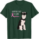 Schnauzer Dog Lover Breast Cancer Awareness T-Shirt - T-Shirt | Forest