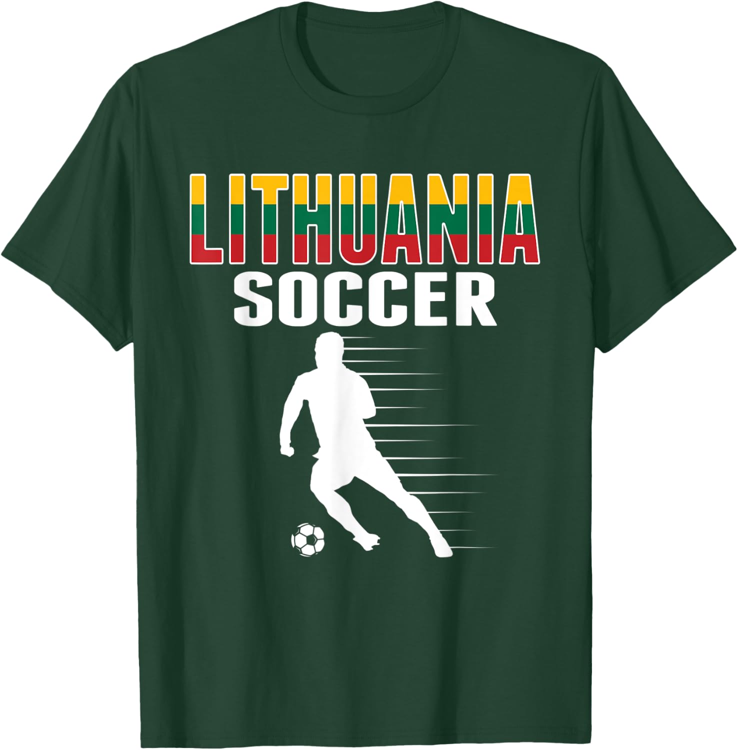 Lithuania Soccer Fans Jersey Lithuanian Football Supporters T-Shirt - T-Shirt | Forest