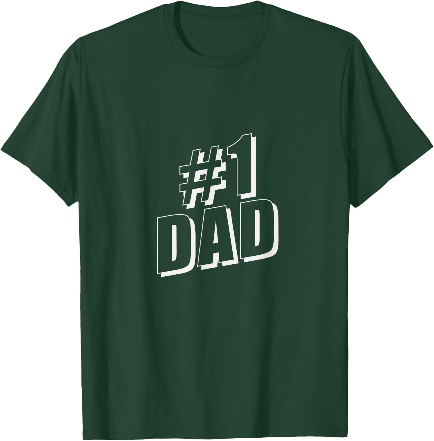 #1 Dad Number One Father's Day T-Shirt - T-Shirt | Forest