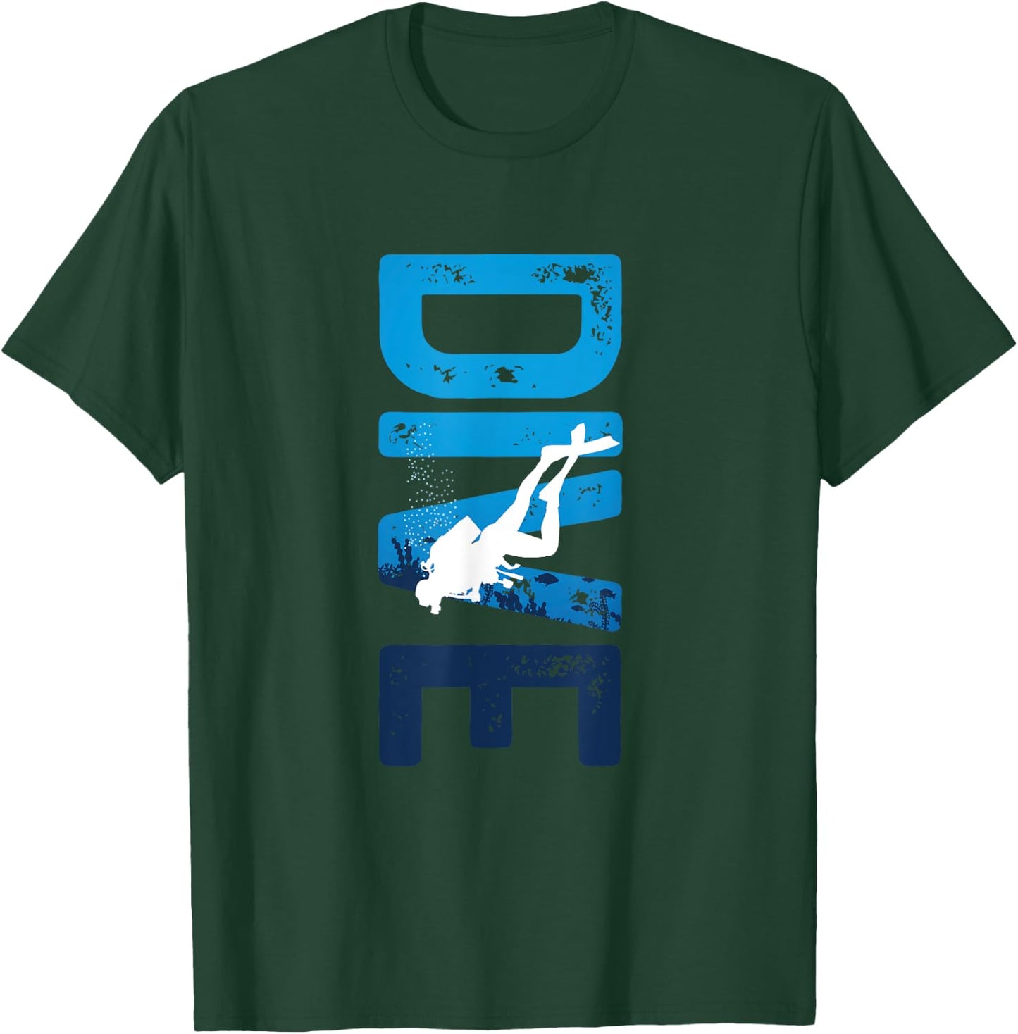 Dive | Underwater Scuba Diving | Diver T-Shirt - T-Shirt | Forest