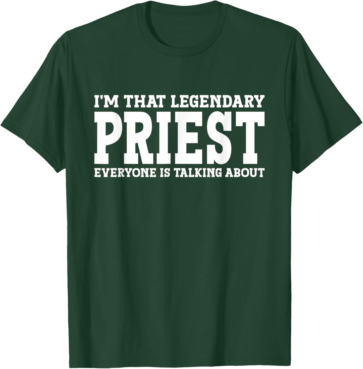 Priest Job Title Employee Funny Worker Profession Priest T-Shirt - T-Shirt | Forest