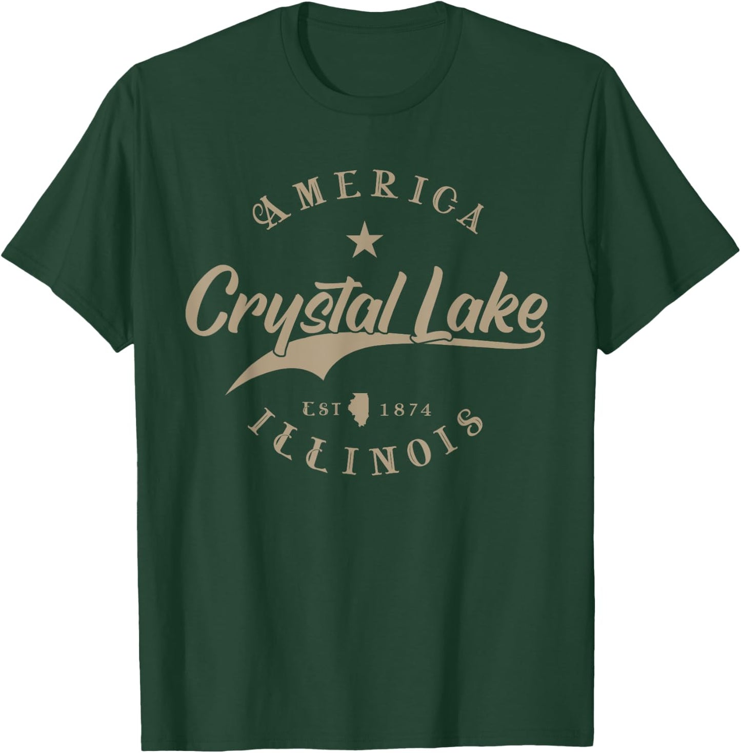 Crystal Lake IL | Illinois T-Shirt - T-Shirt | Forest