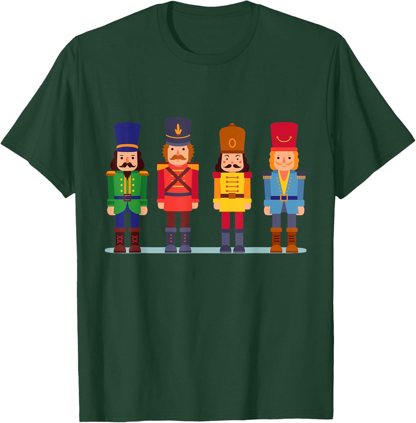 Funny Xmas Ballet Squad Toy Soldier Christmas Nutcracker T-Shirt - T-Shirt | Forest