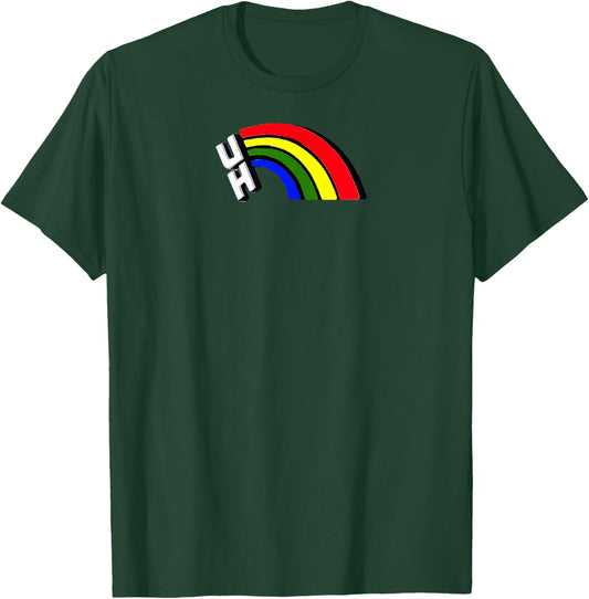 Hawaii Rainbow University Football Sports Logo T-Shirt - T-Shirt | Forest