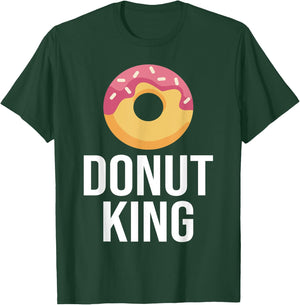 Donut King Snack Donut T-Shirt - T-Shirt | Forest