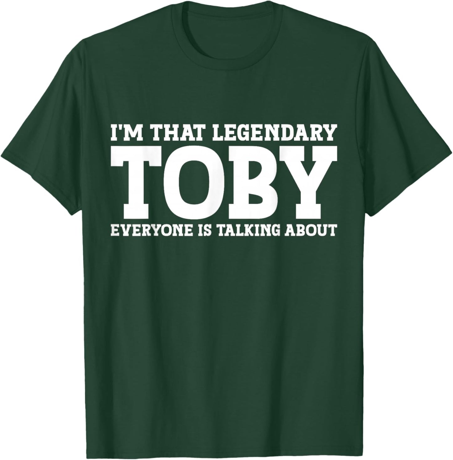 Toby Personal Name First Name T-Shirt - T-Shirt | Forest