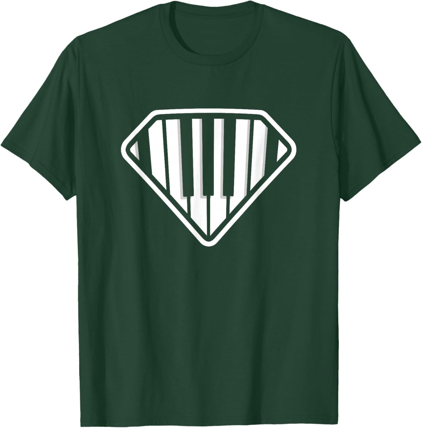 Piano Pianist Funny Super Keyboard T-Shirt - T-Shirt | Forest