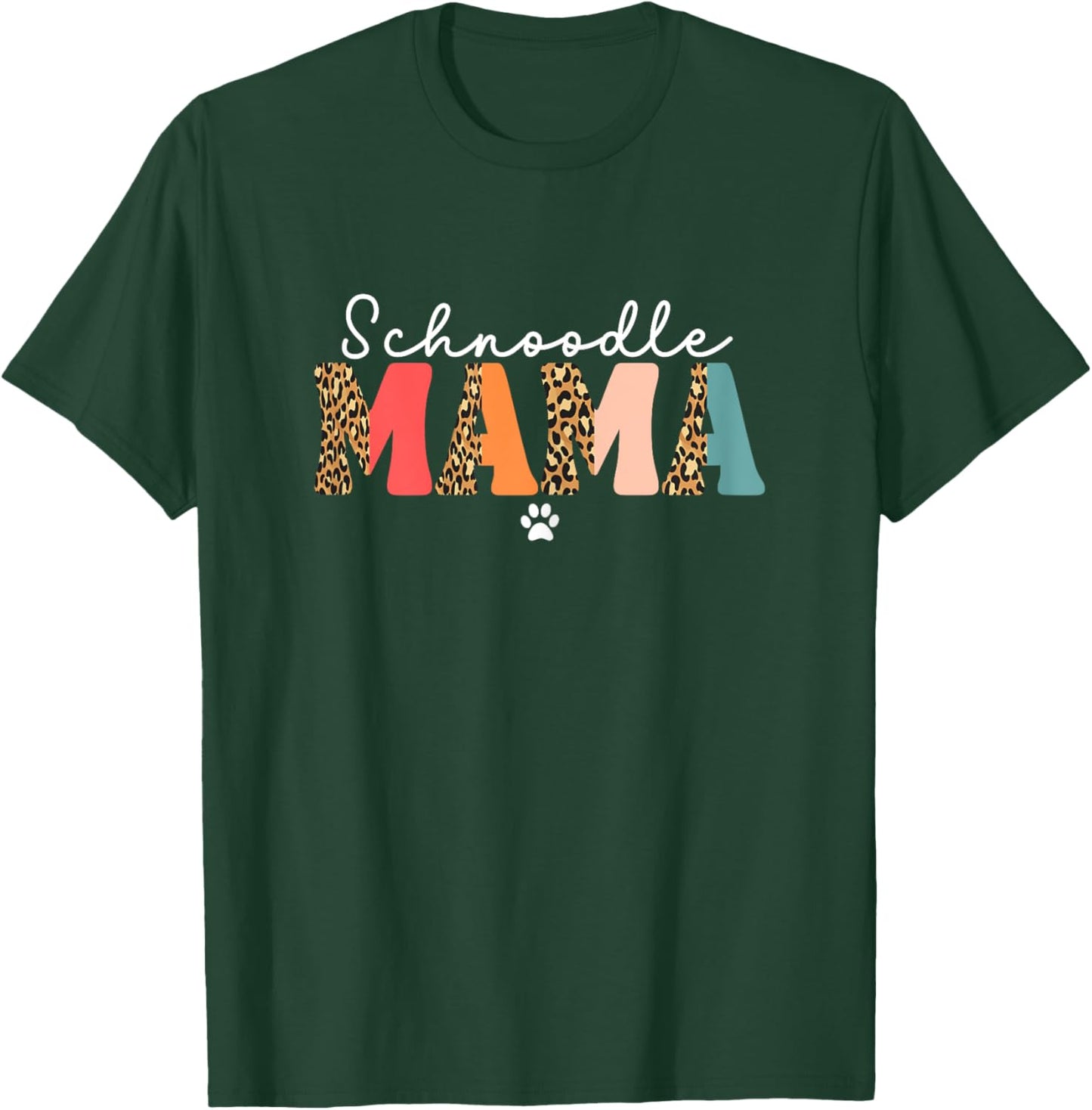 Cute Schnoodle Mama Schnoodle Dog Lover Mom Funny T-Shirt - T-Shirt | Forest