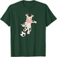 Cow Soccer Player Hobby Ball Sports T-Shirt - T-Shirt | Forest