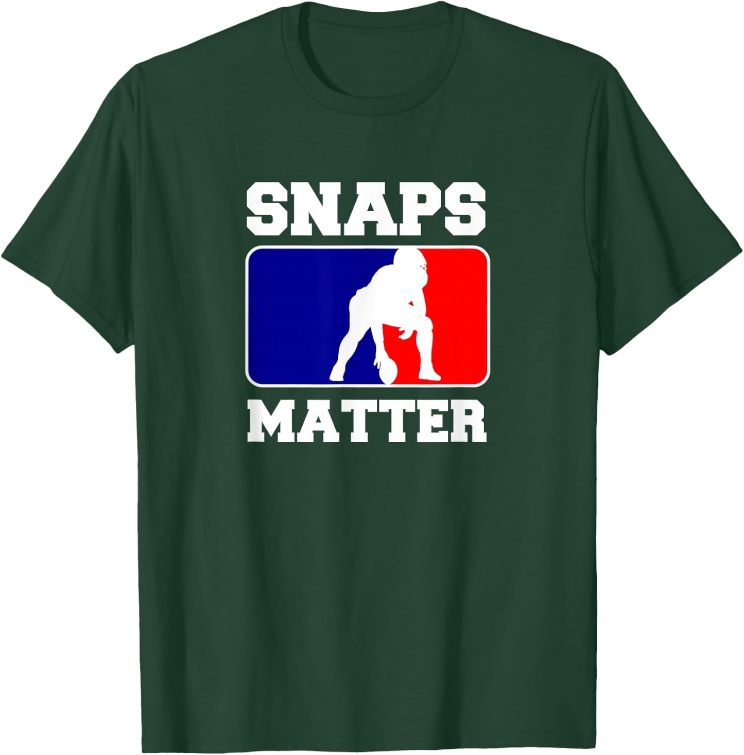 Snaps Matter "Football Center" Football T-Shirt - T-Shirt | Forest
