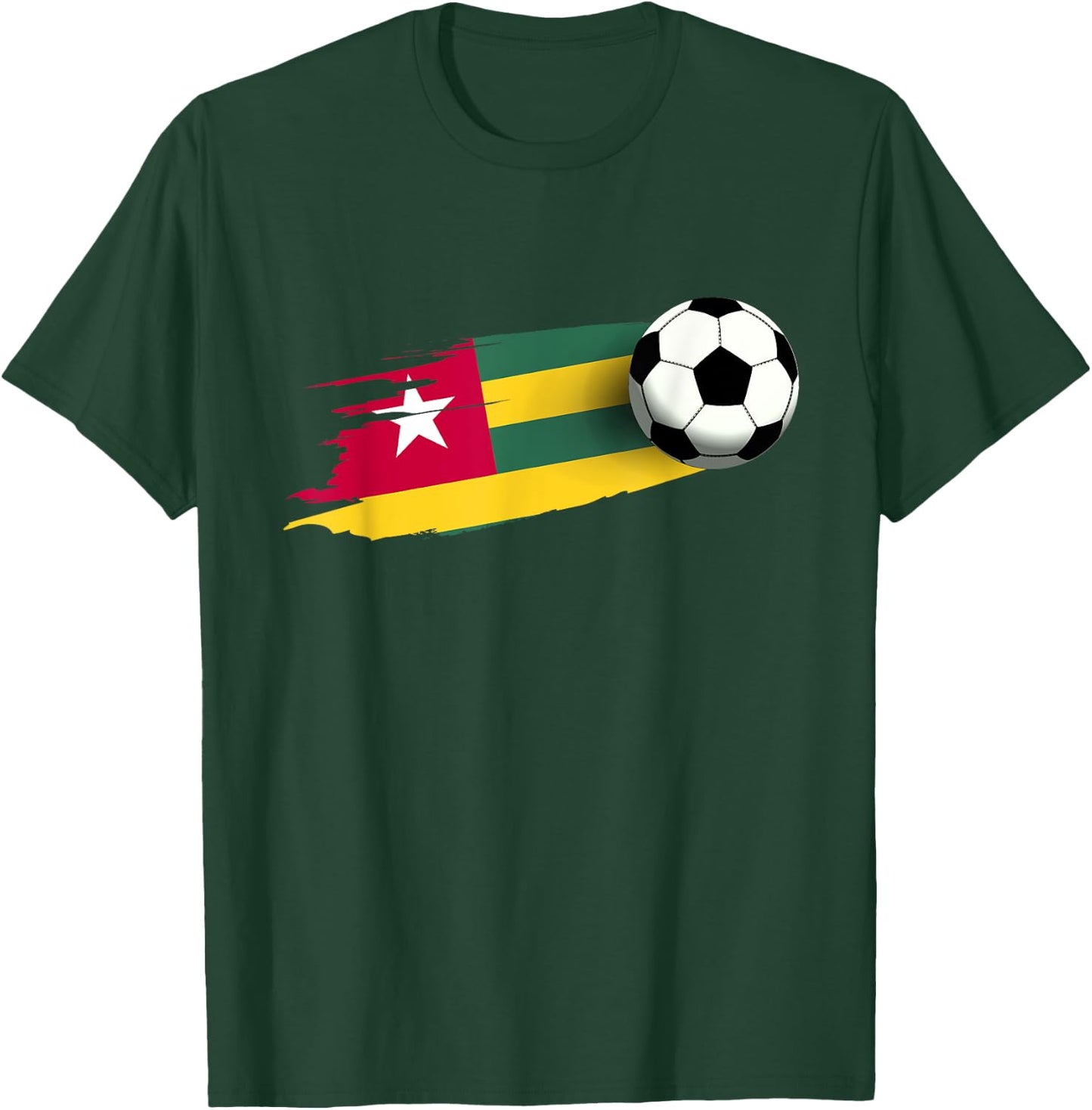 Togo Flag Jersey Togolese Soccer Team Togolese T-Shirt - T-Shirt | Forest