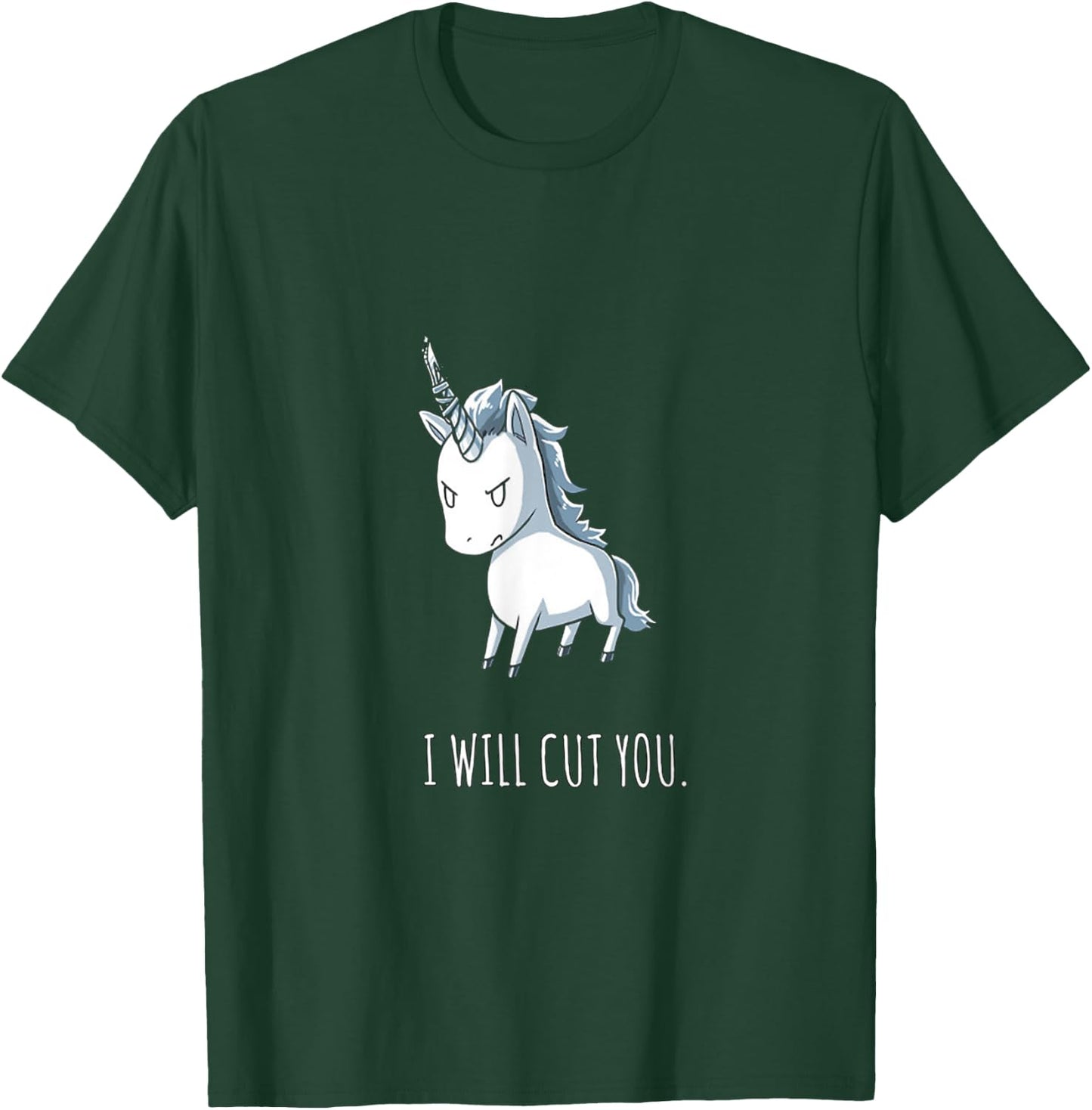 Stabby the Unicorn T-Shirt - T-Shirt | Forest