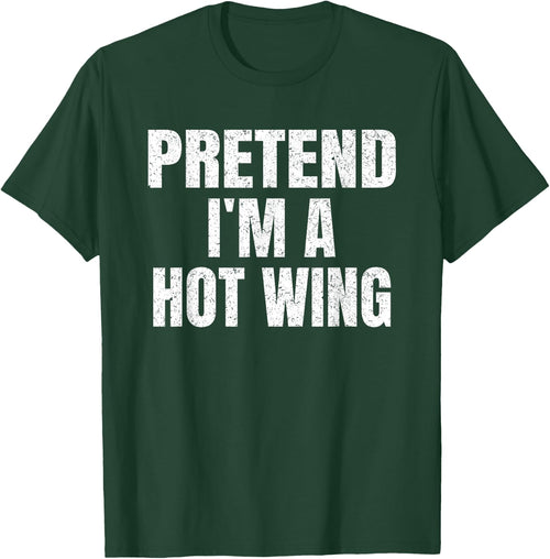Pretend I'm A Hot Wing Lazy Easy Halloween Family Costume