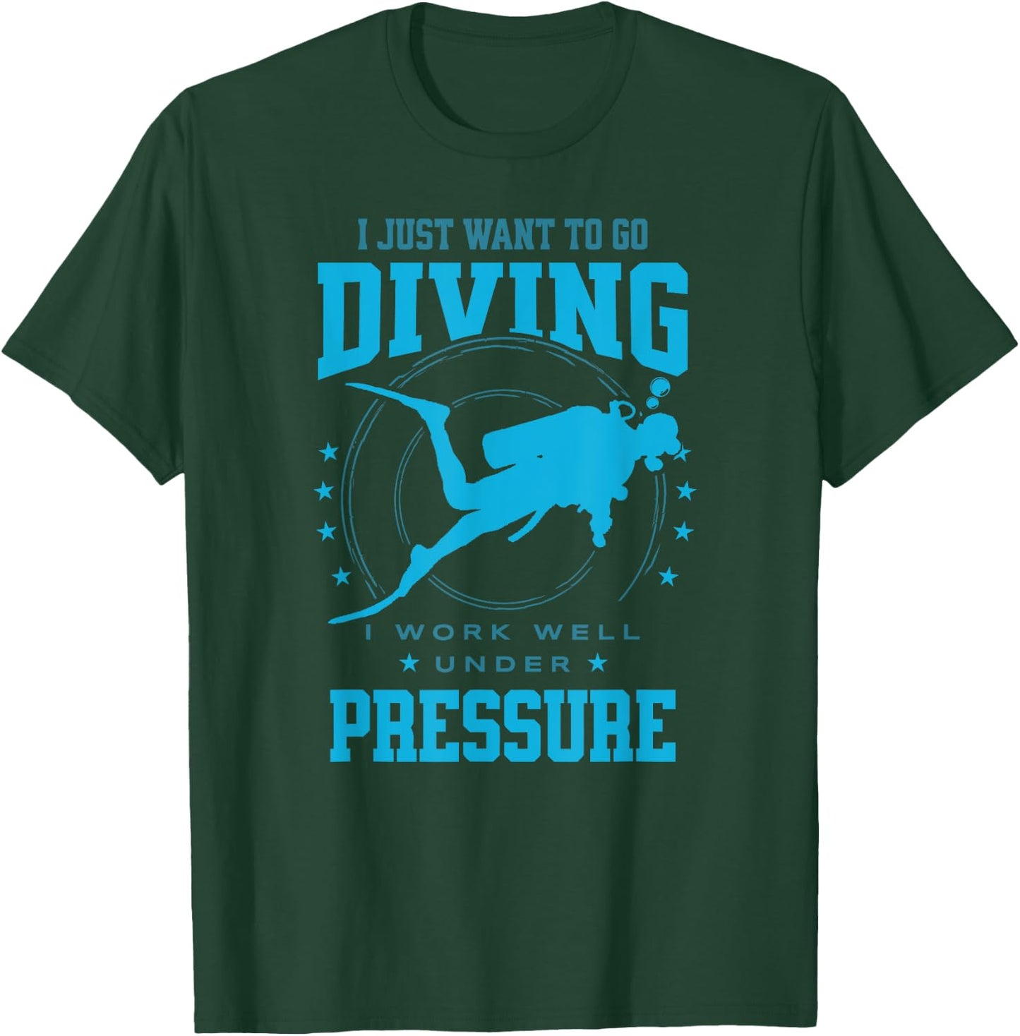 Scuba Diving Flag Gear Scuba Diving Equipment Deep Dive T-Shirt - T-Shirt | Forest
