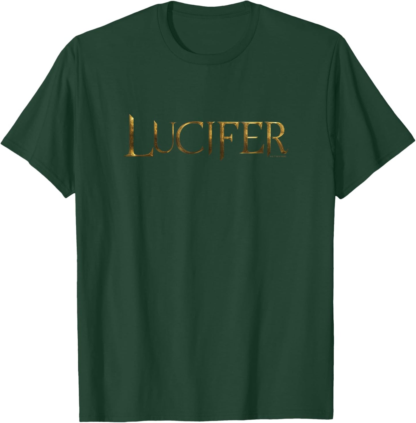 Lucifer Simple Gold Series Logo T-Shirt - T-Shirt | Forest